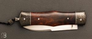  Couteau " Violon" par Philippe Lemonnier - Bois de fer d'Arizona et RWL34 