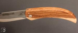 Couteau de poche corse olivier par Paul Biancucci