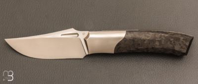 Couteau " custom " de Berthelemy Gabriel - La Forge Agab - Fibre de carbone et RWL34
