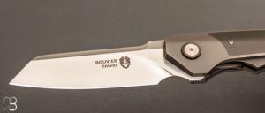    Couteau custom par Bouvier Knives - Bertrand Maxime - Titane / Zirconium et RWL34