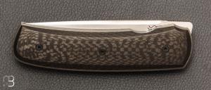   Couteau " custom " par Guy Poggetti - Fibre de carbone et Elmax