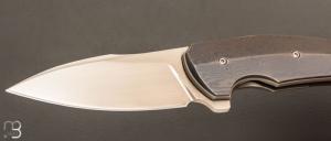    Couteau " custom " pliant de David Lespect - Timascus et RWL34