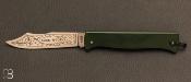 Couteau de poche Douk-Douk Color vert GM par Cognet