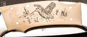 Couteau de poche custom Wildlife de Puma Scrimshaw "Bécasse"