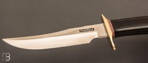  Couteau  droit Randall N°12 - 6" "Little Bear Bowie" - Micarta noir