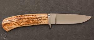   Couteau custom droit par William Gordon Defreest - Ivoire de mammouth et ATS-34