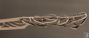 Couteau " fils " fixe par Willy Foulboeuf - La Forge du Monstre - Inox