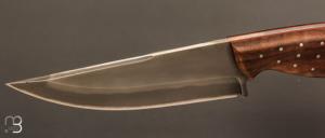  Couteau " Custom fixe " par Daemon Knives - Noyer