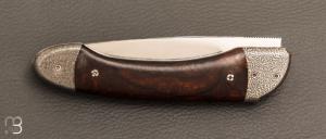  Couteau  " le Vault de lugny " custom par Philippe Sœuvre - Bois de fer