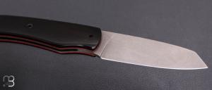   Couteau " Ronin " par Lames de l'Ouest - Croûte de buffle
