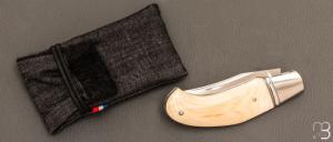    Couteau " slipjoint " par Honoré Vilain - RWL34 et ivoire de mammouth