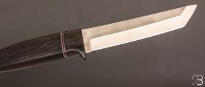   Couteau  "  Tanto " droit de Sergei Shidlovskii - Morta et fibre de carbone