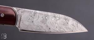    Couteau pliant " pièce unique " de David Lespect – Aloha et Damasteel