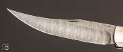 Couteau "Extra Large Self-Lock Toothpick" nacre et damas par Scott Sawby
