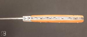   Couteau " Le Thiers Compagnon " buis et lame damas par Chambriard