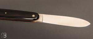    Navette de collection par Adrien Vautrin - Acier inoxydable 14c28N et corne de buffle