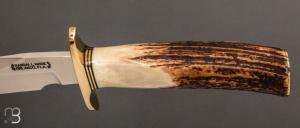   RARE - Couteau  Combat Companion RKSA 142/259 par Randall - Bois de cerf