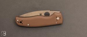 Couteau  "  Shaman " G10 MARRON SPRINT RUN 2023 par Spyderco - C229GPBN15V