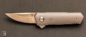 Couteau Bker Plus Kwaiken Stubby Titanium design par Lucas Burnley - 01BO226