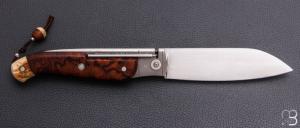   Couteau " Bohémien T-Lock " par Tony Ruot - Bois de fer et RWL34