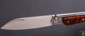   Couteau " Bohémien T-Lock " par Tony Ruot - Bois de fer et RWL34