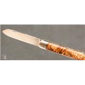 Couteau " Royaliste " de Glenn Guillou- Loupe de Peuplier
