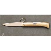 Couteau Chasseur avec anneau 12 cm Corne blonde par J. Mongin