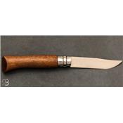 Couteau Opinel N°08 manche noyer - lame acier inoxydable