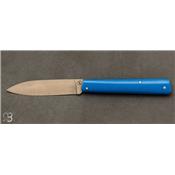 Couteau Ultra Plume G10 bleu par Vent d'Aubrac