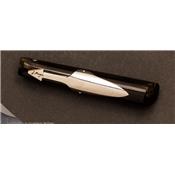 Couteau de poche Affutiot 10 cm Corne noire par J. Mongin