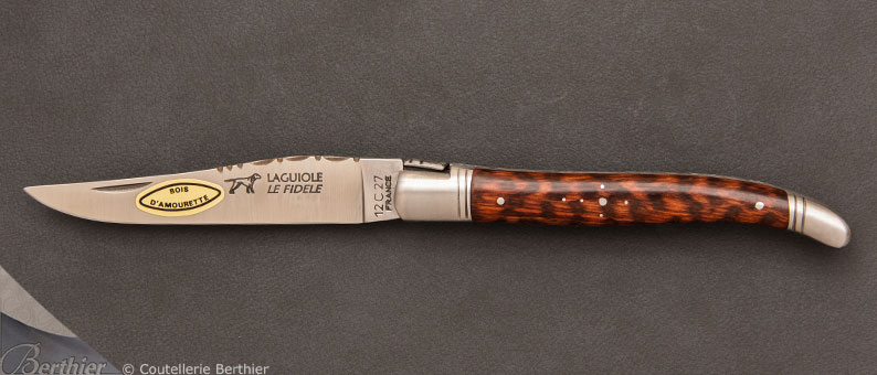 12cm Snakewood Laguiole pocket knife