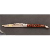 12cm Snakewood Laguiole pocket knife