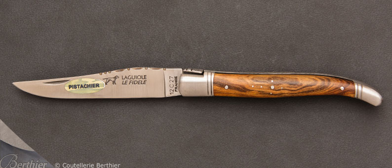 Couteau de poche Laguiole 12cm Pistachier par Le Fidèle