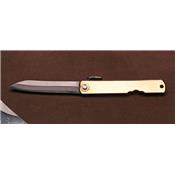 Higonokami knife Motosuke Nagao Sasa Brass (ref.SSHG01BR)