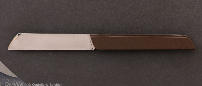 Brown Ino folding knife desinged by Samuel Guichard