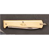 Small brass folding carbon steel knife Mercator ref 10-701 rg par OTTER