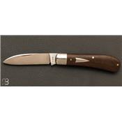 Couteau de poche Zulu Spear brown canvas micarta par Reese Bose