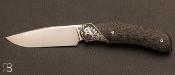 Couteau "BIBS EVO 4.2" en fibre de carbone et N690Co par Romain Bignon