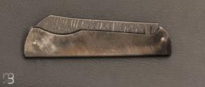  Couteau " Basic Higo " slipjoint custom par Anthony Brochier - Damas