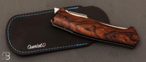   Couteau  "  Blackstar " de collection par Olivier Ouertal - Bois de fer et lame RWL34
