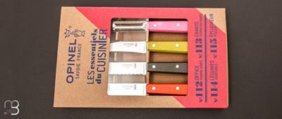 Coffret de couteaux de cuisine Opinel Les essentiels Fifties