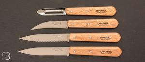 Coffret de couteaux de cuisine Opinel Les essentiels hêtre naturel