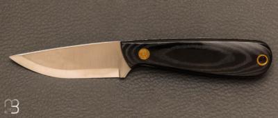 Couteau de cou Enzo Necker micarta noir 9801
