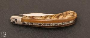 Couteau de poche pliant Capuchadou 12cm Corne de bélier