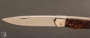   Couteau " 1820 2 pièces " custom par Mathieu Herrero - Bois de fer et lame en 14C28N