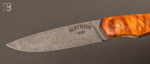 Couteau " 1820 " - 200 ans Maison Berthier - manche en érable stabilisé