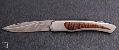   Couteau " 1820 Berthier " interframe par Charles Bennica - Damasteel et Koa