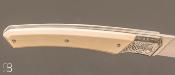 Couteau " 1820 Berthier " ivoire de mammouth et RWL34 par Glenn Guillou