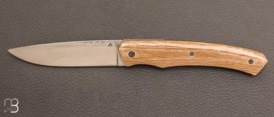 Couteau " 1820 "  piémontais par Julien Maria - XC75 et micarta 