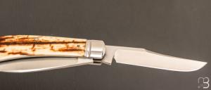    Couteau " 2 Blades Trapper Slip Joint " par Enrique Pena - Mammouth